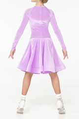 Beautiful purple velour dress for competitions 