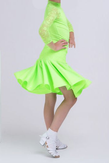 light green juvenile dress