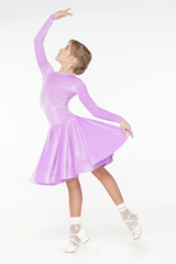 Long sleeve high-end velour dress 